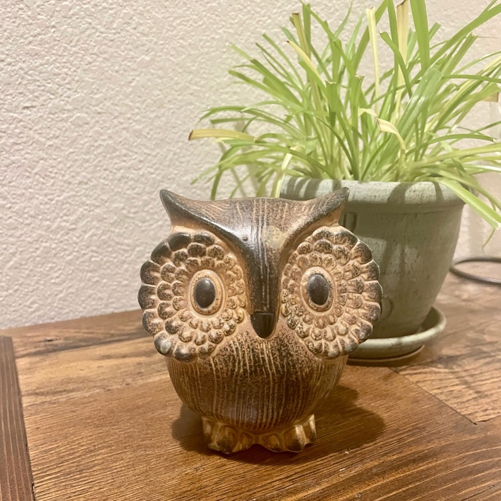 Vintage owl bank